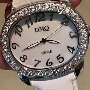 DMQ Swiss MVT, CZ Bezel Watch
